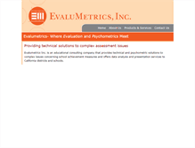 Tablet Screenshot of evalumetrics.us